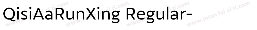 QisiAaRunXing Regular字体转换